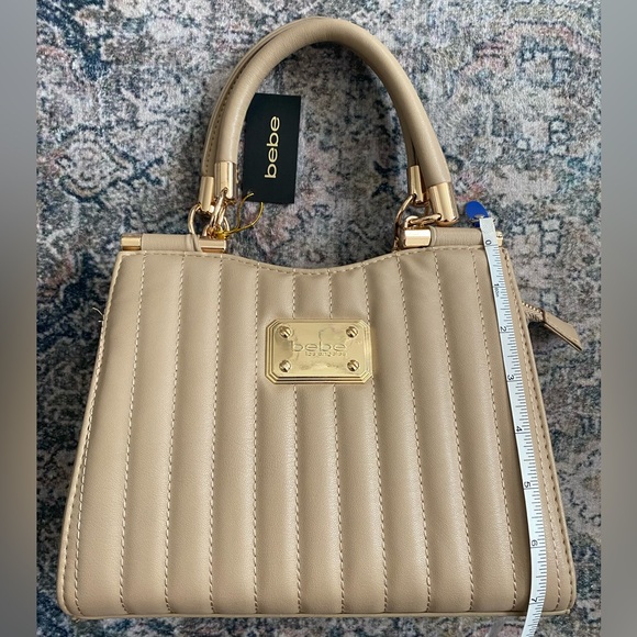 Bebe Rowan SM Top Handle Crossbody - Beige - Picture 12 of 13